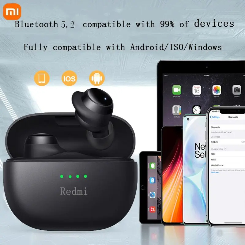  سماعات Xiaomi Redmi Bluetooth 5.2 – أداء مميز بحجم صغير